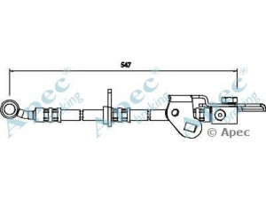 APEC braking HOS3595 stabdžių žarnelė 
 Stabdžių sistema -> Stabdžių žarnelės
01465SAAG01