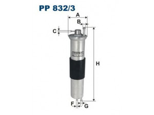 FILTRON PP832/3 kuro filtras 
 Degalų tiekimo sistema -> Kuro filtras/korpusas
13321439407, 13327512019