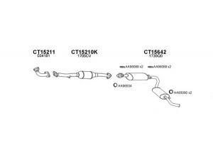 VENEPORTE 450408 išmetimo sistema 
 Išmetimo sistema -> Išmetimo sistema, visa