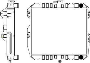 SAKURA  Automotive 1111-0305 radiatorius, variklio aušinimas