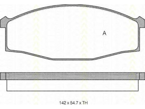 TRISCAN 8110 14007 stabdžių trinkelių rinkinys, diskinis stabdys
41060-25T90