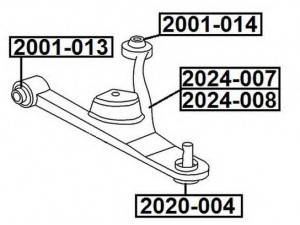 ASVA 2024-007 vikšro valdymo svirtis 
 Ašies montavimas/vairavimo mechanizmas/ratai -> Valdymo svirtis/pasukamosios svirties sujungimas -> Vairo trauklės (valdymo svirtis, išilginis balansyras, diago
05272236AC, 05272236AF