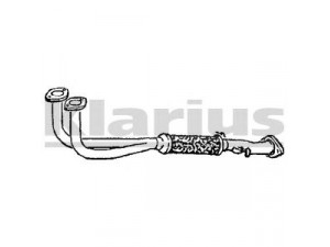 KLARIUS 301568 išleidimo kolektorius 
 Išmetimo sistema -> Išmetimo vamzdžiai
4163937, 4393567