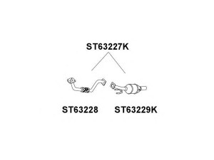 VENEPORTE ST63227K katalizatoriaus keitiklis
6K0253058QV, 6K0253058QX, 6K0253208EG