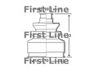 FIRST LINE FCB2783 gofruotoji membrana, kardaninis velenas 
 Ratų pavara -> Gofruotoji membrana
6U0407285, 6U0407285, 6U0 407 285