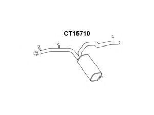 VENEPORTE CT15710 galinis duslintuvas 
 Išmetimo sistema -> Duslintuvas
1400114880, 173063