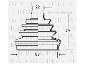 BORG & BECK BCB2006 gofruotoji membrana, kardaninis velenas 
 Ratų pavara -> Gofruotoji membrana
321498203A, 431407285B, 321498203A