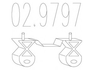 MTS 02.9797 atraminis buferis, triukšmo slopintuvas 
 Išmetimo sistema -> Surinkimo dalys -> Atskiros surinkimo dalys -> Guminė apsauga
175584