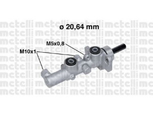 METELLI 05-0734 pagrindinis cilindras, stabdžiai 
 Stabdžių sistema -> Pagrindinis stabdžių cilindras
GJ6L-43-40ZA