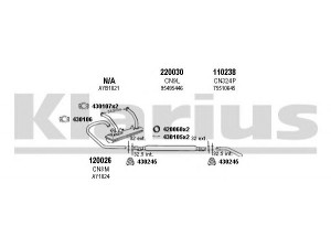 KLARIUS 180209E išmetimo sistema 
 Išmetimo sistema -> Išmetimo sistema, visa