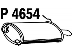 FENNO P4654 galinis duslintuvas 
 Išmetimo sistema -> Duslintuvas
1726-E8