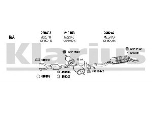 KLARIUS 600085E išmetimo sistema 
 Išmetimo sistema -> Išmetimo sistema, visa