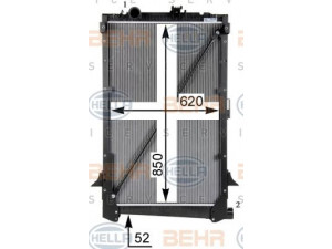 HELLA 8MK 376 751-764 radiatorius, variklio aušinimas 
 Aušinimo sistema -> Radiatorius/alyvos aušintuvas -> Radiatorius/dalys
143 4917, 162 7415, 169 8298, 173 9551