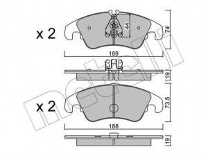 METELLI 22-0775-0 stabdžių trinkelių rinkinys, diskinis stabdys 
 Techninės priežiūros dalys -> Papildomas remontas
8K0 698 151E