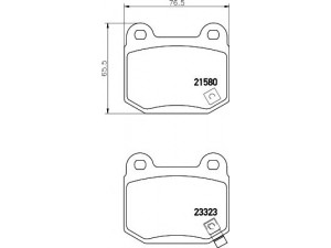 HELLA 8DB 355 010-691 stabdžių trinkelių rinkinys, diskinis stabdys 
 Techninės priežiūros dalys -> Papildomas remontas
4605A050, MR407391, 4406012U87