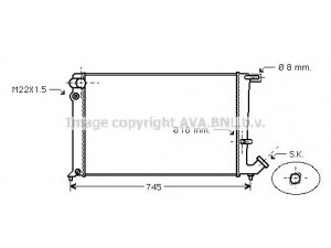 AVA QUALITY COOLING CN2142 radiatorius, variklio aušinimas 
 Aušinimo sistema -> Radiatorius/alyvos aušintuvas -> Radiatorius/dalys
96275074, 9627507480, 96275074