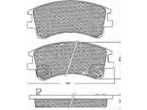 BSF 10705 stabdžių trinkelių rinkinys, diskinis stabdys 
 Techninės priežiūros dalys -> Papildomas remontas
5810102A10, 5810105A10, 5810105A30