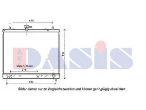 AKS DASIS 360031N radiatorius, variklio aušinimas 
 Aušinimo sistema -> Radiatorius/alyvos aušintuvas -> Radiatorius/dalys
16400B1140, 16400B1141, 16400B1150