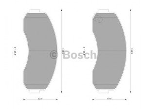 BOSCH 0 986 AB1 464 stabdžių trinkelių rinkinys, diskinis stabdys 
 Techninės priežiūros dalys -> Papildomas remontas
0K60A-33-28Z, OK60A-33-28Z, RB913 311261