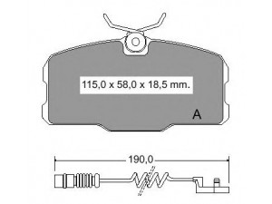 VEMA 834080 stabdžių trinkelių rinkinys, diskinis stabdys
0004204620, 0004204720, 0014200020