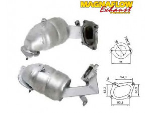 MAGNAFLOW 75815D katalizatoriaus keitiklis 
 Išmetimo sistema -> Katalizatoriaus keitiklis
2090000QOA, 4416442, 8200513339