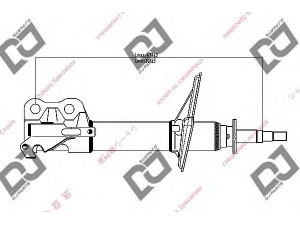 DJ PARTS DS1004GS amortizatorius 
 Pakaba -> Amortizatorius
4851010300, 4851010330, 4851010350