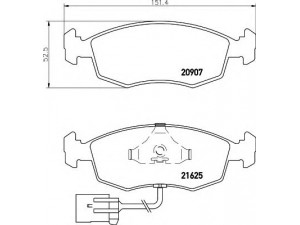 HELLA 8DB 355 007-741 stabdžių trinkelių rinkinys, diskinis stabdys 
 Techninės priežiūros dalys -> Papildomas remontas
1034512, 6821708, 88GX2K021BA, 89GB2KO21BB