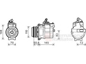 VAN WEZEL 0200K204 kompresorius, oro kondicionierius 
 Oro kondicionavimas -> Kompresorius/dalys
JPB500220