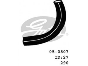 GATES 05-0807 radiatoriaus žarna
17852-60A00, 17852-85C00