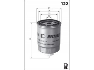 MECAFILTER ELG5320 kuro filtras 
 Techninės priežiūros dalys -> Papildomas remontas
16400BN303, 164037F400, 164037F401