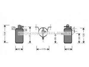 AVA QUALITY COOLING CND014 džiovintuvas, oro kondicionierius 
 Oro kondicionavimas -> Džiovintuvas
6455Q4, 9628107080, E164005, E164157