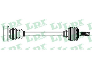 LPR DS52640 kardaninis velenas 
 Ratų pavara -> Kardaninis velenas
7L0407271C, 7L0407271CX