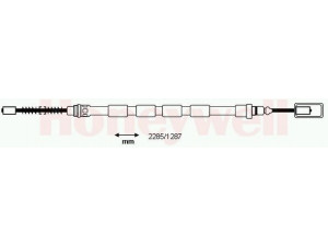 BENDIX 431068B trosas, stovėjimo stabdys 
 Stabdžių sistema -> Valdymo svirtys/trosai
483455