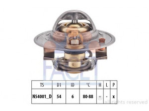 FACET 7.8534S termostatas, aušinimo skystis 
 Aušinimo sistema -> Termostatas/tarpiklis -> Thermostat
R FG1-15-171, 17600-78E01-000