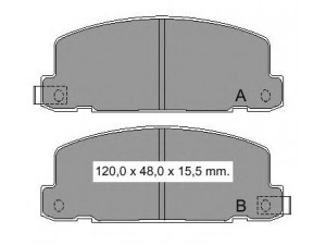 VEMA 834330 stabdžių trinkelių rinkinys, diskinis stabdys
8944608510, 94136642, 94460851