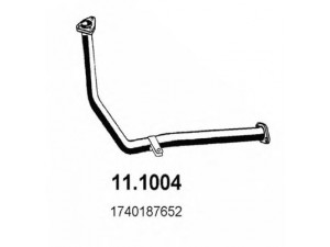 ASSO 11.1004 išleidimo kolektorius 
 Išmetimo sistema -> Išmetimo vamzdžiai
1740187616, 1740187632, 1740187652