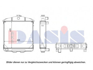 AKS DASIS 440522N radiatorius, variklio aušinimas