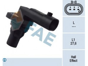 FAE 79172 RPM jutiklis, variklio valdymas; jutiklis, skirstomojo veleno padėtis 
 Elektros įranga -> Jutikliai
46798364, 55201876, 1235268, 6235665