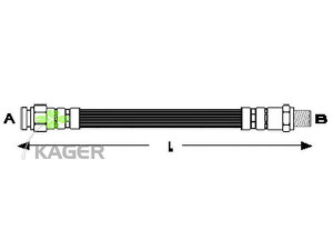 KAGER 38-0596 stabdžių žarnelė 
 Stabdžių sistema -> Stabdžių žarnelės
7700545267, 7701348800, 7701454836