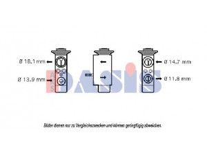 AKS DASIS 840109N išsiplėtimo vožtuvas, oro kondicionavimas 
 Oro kondicionavimas -> Vožtuvai
64116904437