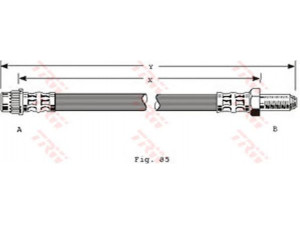 TRW PHB305 stabdžių žarnelė 
 Stabdžių sistema -> Stabdžių žarnelės
7700811705