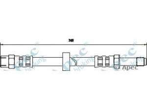 APEC braking HOS3561 stabdžių žarnelė 
 Stabdžių sistema -> Stabdžių žarnelės
30665463, 30714821, 9169140