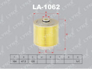LYNXauto LA-1062 oro filtras 
 Techninės priežiūros dalys -> Techninės priežiūros intervalai
059 133 843 B