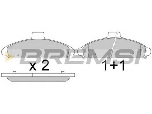 BREMSI BP2579 stabdžių trinkelių rinkinys, diskinis stabdys 
 Techninės priežiūros dalys -> Papildomas remontas
5810123A00, 5810123A10, 5810123A20