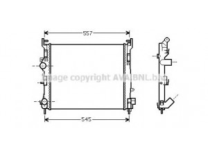 AVA QUALITY COOLING RTA2362 radiatorius, variklio aušinimas 
 Aušinimo sistema -> Radiatorius/alyvos aušintuvas -> Radiatorius/dalys
8200245596