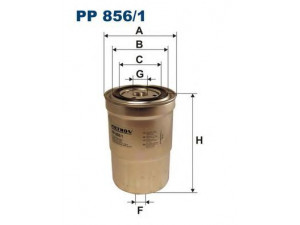 FILTRON PP856/1 kuro filtras 
 Techninės priežiūros dalys -> Papildomas remontas
ME132525, ME132526, XE132525
