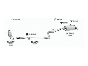 ASSO ART0426 išmetimo sistema 
 Išmetimo sistema -> Išmetimo sistema, visa