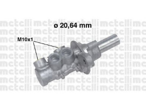 METELLI 05-0691 pagrindinis cilindras, stabdžiai 
 Stabdžių sistema -> Pagrindinis stabdžių cilindras
4601.R3, 4601.R3, 47025-09010