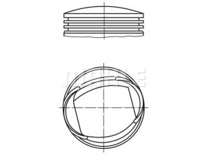 MAHLE ORIGINAL 013 61 00 stūmoklis 
 Variklis -> Cilindrai/stūmokliai
61 53 16 0, 61 53 16 2, 61 53 16 4