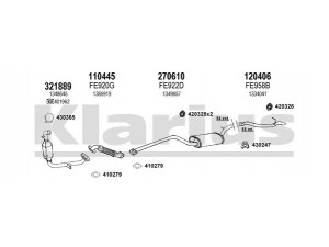 KLARIUS 362123E išmetimo sistema 
 Išmetimo sistema -> Išmetimo sistema, visa